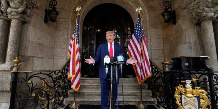 After Supreme Court arguments, Trump offers his false Jan. 6 history