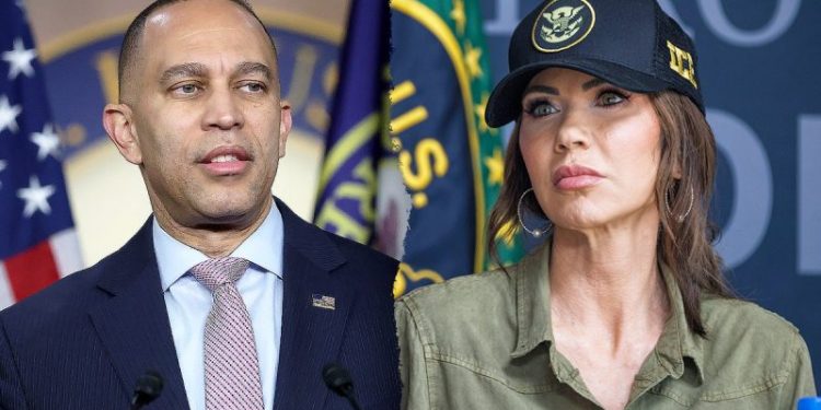 Jeffries says DHS Secretary Noem ‘should be run out of town’ amid ICE shooting backlash
